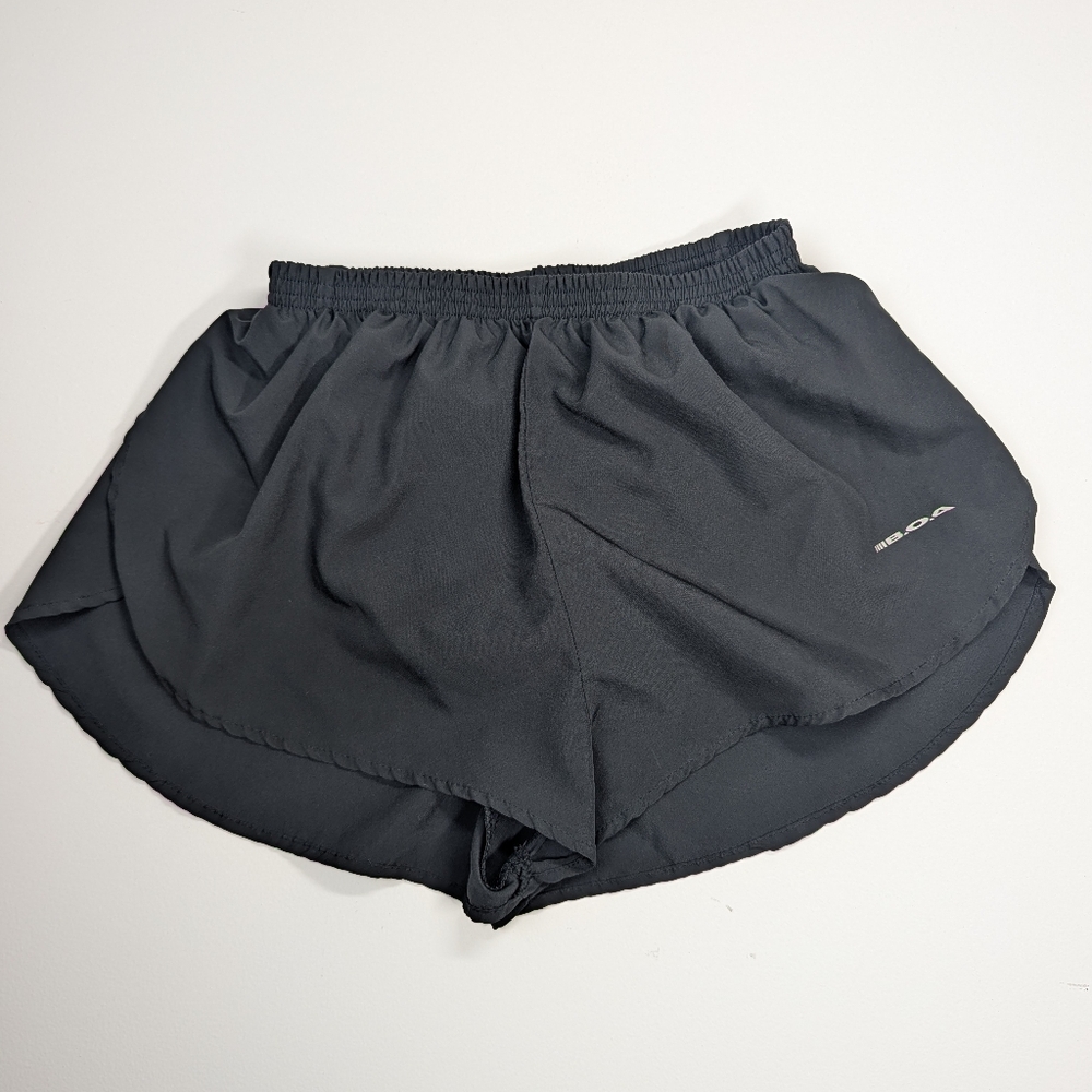 Women's 1" Elite Split Running Short Color: Black